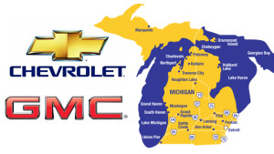 Chevrolet GMC logo with State of Michigan